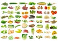 Vegetable collection isolated on a white