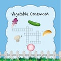 A vegetable crossword template