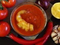 Vegetable dish in a glass bowl Royalty Free Stock Photo