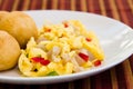 Vegetable Dumpling & Saltfish Royalty Free Stock Photo