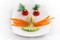 Vegetable face Royalty Free Stock Photo