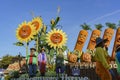Vegetable, farm style float in the famous Rose Parade