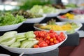 Vegetable food buffet catering in restaurant hotel. eating dining in banquet Royalty Free Stock Photo