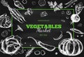 Vegetable frame. Vector 1