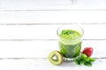 Green vegan vegetarian avocado cucumber smoothie juice