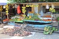 Vegetable and fruit, fish market in Morotai Island, Indonesia Royalty Free Stock Photo