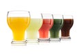 Vegetable and fruit juice glass isolated Royalty Free Stock Photo