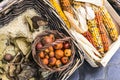 Vegetable and fruit market Campo di Fiori at Rome Royalty Free Stock Photo