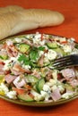 Vegetable and ham salad Royalty Free Stock Photo