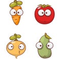Vegetable icon collection for all designer Royalty Free Stock Photo