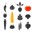 Vegetable. Icon set