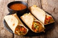 Vegetable Indian Rolls are filled with a tasty concoction of car Royalty Free Stock Photo