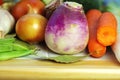 Vegetable ingredients of cuisine Royalty Free Stock Photo