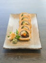 Vegetable Japanese Sushi rolls Royalty Free Stock Photo