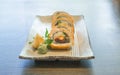 Vegetable Japanese Sushi rolls Royalty Free Stock Photo