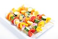 Vegetable kabobs Royalty Free Stock Photo