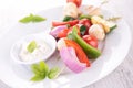 Vegetable kebab Royalty Free Stock Photo