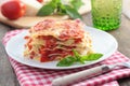 Vegetable lasagna Royalty Free Stock Photo