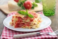 Vegetable lasagna Royalty Free Stock Photo