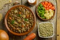 Vegetable lentil soup Royalty Free Stock Photo