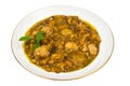 Vegetable lentil soup with meatballs Royalty Free Stock Photo