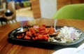 Vegetable Manchurian severed on plate