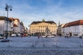 Vegetable Market And Fountain-Brno, Czech Republic Royalty Free Stock Photo