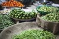 Vegetable Market in Jamnagar, India Royalty Free Stock Photo