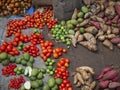 Vegetable market in Stone Town, Zanzibar. Royalty Free Stock Photo