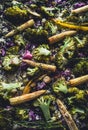 Vegetable mix background vertical Royalty Free Stock Photo