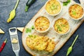 Vegetable muffins with zucchini