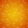 Vegetable pattern - orange.