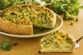 Vegetable pie with broccoli, Royalty Free Stock Photo