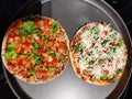 Vegetable pizza tomatoes cheese