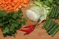 Vegetable Platter Close up Royalty Free Stock Photo