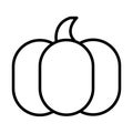 Vegetable pumpkin season fresh line icon design