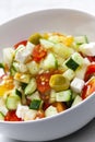 vegetable salad with feta cheese Royalty Free Stock Photo