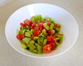 vegetable salad with pepper Royalty Free Stock Photo