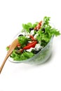 Vegetable salad with stilton cheese Royalty Free Stock Photo
