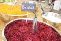 vegetable sample on a healthy salad bar Royalty Free Stock Photo