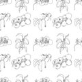 Vegetable seamless pattern.