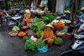 Vegetable seller in Can Tho, Vietnam