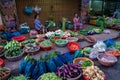 Vegetable seller in Can Tho, Vietnam