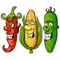 Vegetable. Set vector illustration