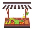 Vegetable shop. Concept of the