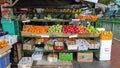 Vegetable shop in the market at Little India in Singapore