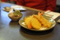 Vegetable and shrimp tempura