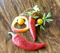 Vegetable smiley Royalty Free Stock Photo