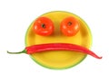 Vegetable smiley Royalty Free Stock Photo