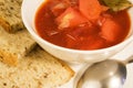 Vegetable soup - borscht Royalty Free Stock Photo